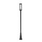 Z-Lite Glenwood 1 Light Outdoor Post Mounted Fixture, Black & Clear 586PHBR-519P-BK - alternate 2